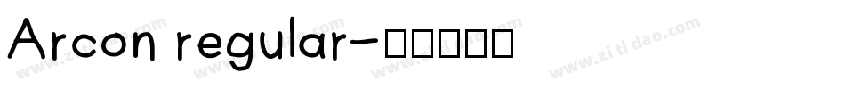 Arcon regular字体转换